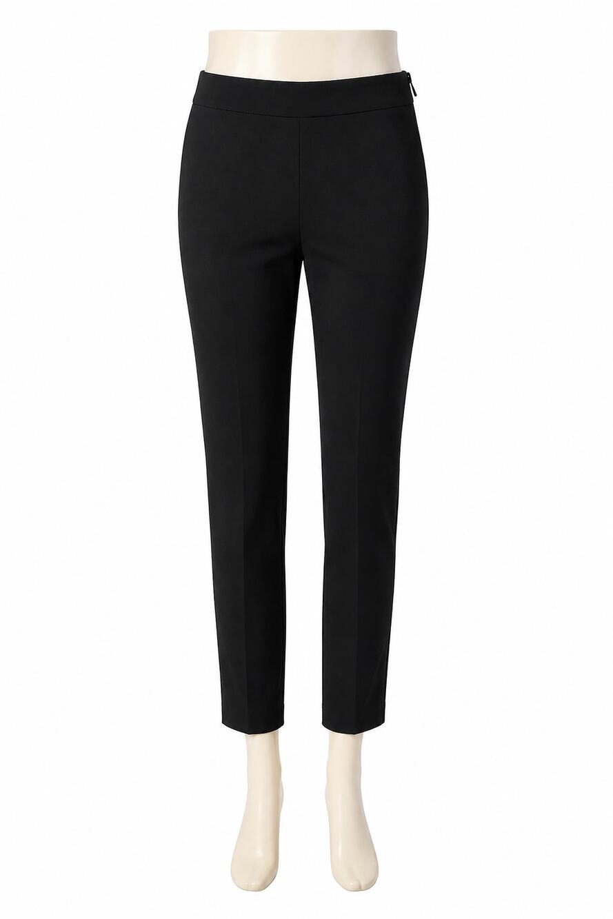 Ann Taylor Bi-Stretch Side Zip Ankle Pants - Black - Size 6 - Career Chic